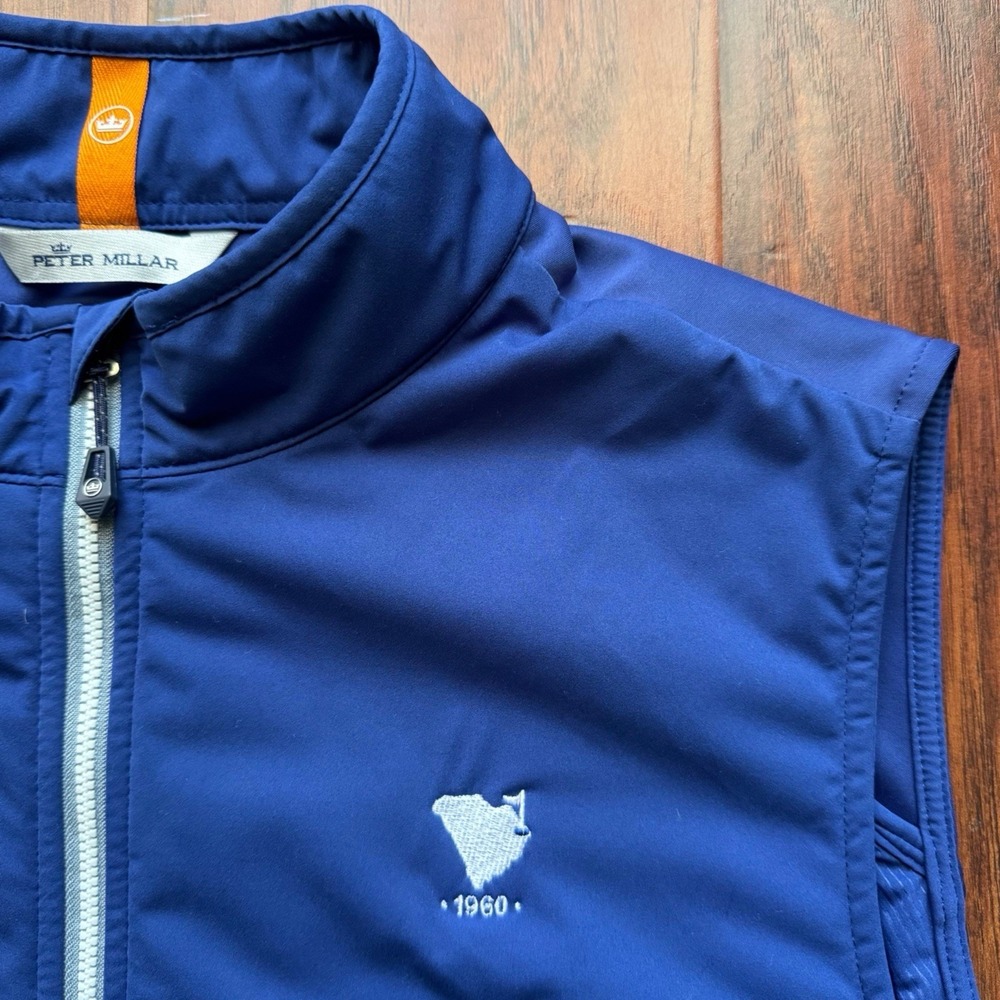 Peter Millar Hyperlight Fuse Hybrid Full Zip Golf Vest Men's XL Blue Performance - Picture 7 of 16